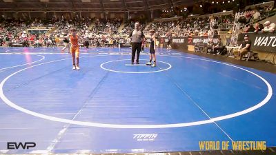 85 lbs Consi Of 16 #2 - Crew Card, Tulsa Blue T Panthers vs Rhett Marable, Victory