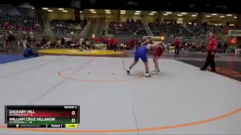 182 lbs Round 3 (4 Team) - William Cruz Villanon, 6A Newberg 2 vs Zackary Hill, 6A Oregon City