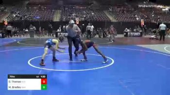 78 lbs Semifinal - Dominic Thomas, Mat Demons vs Maxwell Bradley, War Hammer Wrestling