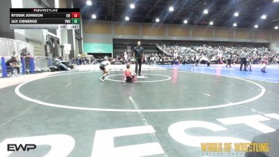 58 lbs Consi Of 16 #1 - Ryddik Johnson, Eastern Oregon Elite vs Jax Cisneroz, Powerhouse Wrestling Club