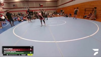 152 lbs Round 6 (8 Team) - Nathan Bailey, Panhandle Regional Training Center vs Sean Broz, Marauder Wrestling Club
