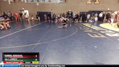 62 lbs Round 3 - Milo Limbeck, Lake Stevens Wrestling Club vs Gabriel Gonzalez, Lake Stevens Wrestling Club