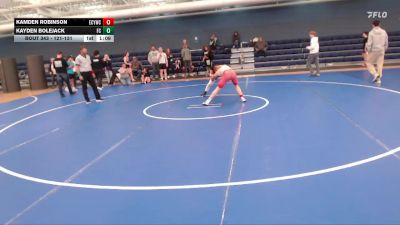 121-131 lbs 2nd Place Match - Kamden Robinson, Elm Creek Youth Wrestling Club vs Kayden Bolejack, Fillmore Central