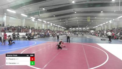 73 lbs Quarterfinal - Cillian Powers, Bayfield Wrestling vs Ryatt Cavazos, Hammer House Mafia