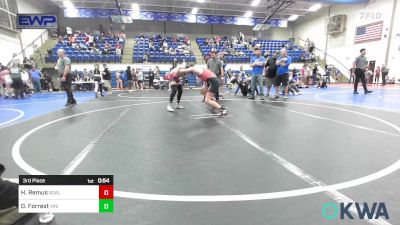 120-130 lbs 3rd Place - Hagen Remus, Barnsdall vs Declan Forrest, Vinita Kids Wrestling