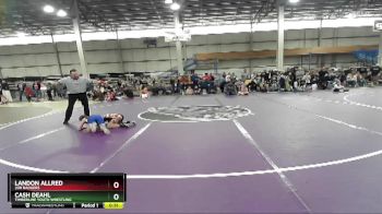 65 A Semifinal - Landon Allred, 208 Badgers vs Cash Deahl, Timberline Youth Wrestling