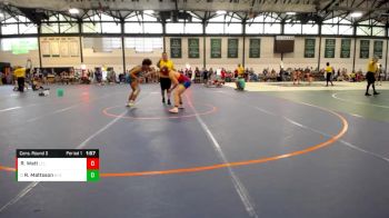 187-207 lbs Cons. Round 3 - Russell Mattsson, Unattached vs Robert Watt, Roxana WC