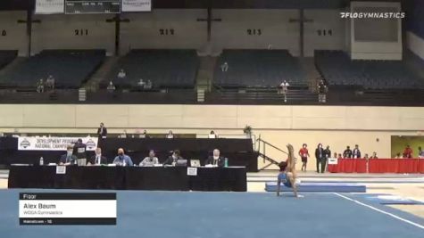 Alex Baum - Floor, WOGA Gymnastics - 2021 USA Gymnastics Development Program National Championships