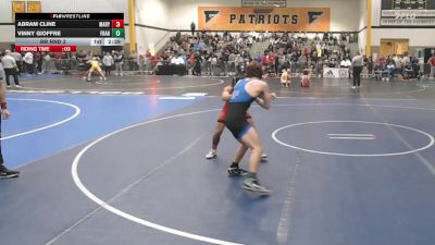 125Red lbs Rr Rnd 3 - Abram Cline, Maryland vs Vinny Gioffre, Franklin & Marshall