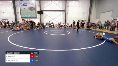 56 kg Quarterfinal - Savannah Witt, MGW Death By Chocolate vs Devlynn Albrecht, Badger Girls Elite