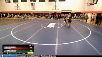 145 lbs Cons. Round 3 - Maddux Olson, FREEPORT (HS) vs Connor Diemel, Rockton (Hononegah)