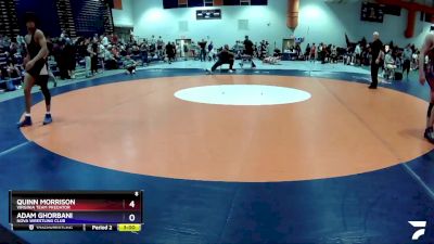 150 lbs Cons. Round 2 - Adam Ghorbani, NOVA Wrestling Club vs Quinn Morrison, Virginia Team Predator