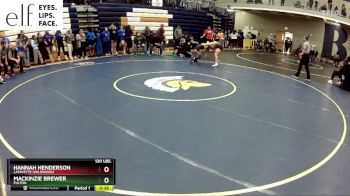 120 lbs. Cons. Round 5 - Hannah Henderson, Lafayette (Wildwood) vs Mackinzie Brewer, Fulton
