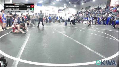 90 lbs Semifinal - Truitt Langford, ARDMORE TAKEDOWN CLUB vs Jameson Thomas, Norman North