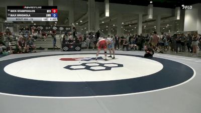 74 lbs Cons. Round 4 - Nick Stampoulos, Mat Town USA vs Max Brignola, Lehigh Valley Wrestling RTC