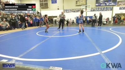 58 lbs Round Of 16 - Weston Myers, Pawhuska Elks Takedown vs Dash Hudson, Skiatook Youth Wrestling