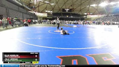 59 lbs Quarterfinal - Cruz Herman, Mat Demon Wrestling Club vs Ellis Morelos, Othello Wrestling Club