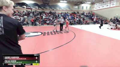 126 lbs Round 1 - James Harmon, Wrestling Rhinos Wrestling Club vs Micah Davis, Marysville Wrestling Club