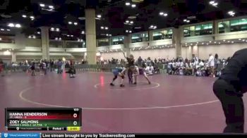 100 lbs Placement (16 Team) - Zoey Salmons, Charlie`s Angels- GA Pink vs Hanna Henderson, STL Green