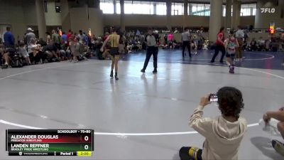 75+80 Round 3 - Landen Reffner, Bradley Pride Wrestling vs Alexander Douglas, Predator Wrestling