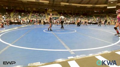 117 lbs Quarterfinal - Jersey Yanes, Tulsa Blue T Panthers vs Lydia Cooper, Owasso Takedown Club