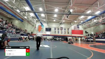 190 lbs Quarterfinal - Charisma Hill, Kankakee (Sr.) vs Abigail Hayes, Edwardsville (H.S.)