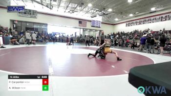 75-80 lbs Rr Rnd 1 - Paisleigh Carpenter, Midwest City Bombers Youth Wrestling Club vs Avy?ianna Wilson, Team Of Hard Knox