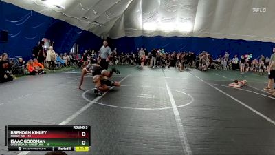 130 lbs Round 3 (6 Team) - Brendan Kinley, Rogue WC vs Isaac Goodman, Crossroads Wrestling