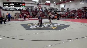 150 lbs 3rd Place Match - Brody Johnson, Tipton vs Javonte Randle, Davenport Central