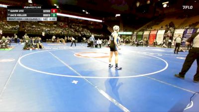 126 Class 1 lbs Semifinal - Gavin Utz, East Buchanan vs Jace Keller, Brookfield
