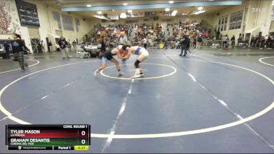 126 lbs Cons. Round 1 - Graham DeSantis, Corona Del Mar vs Tyler Mason, La Mirada