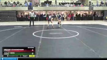 120 lbs Semifinal - Hailey Berg, Bonduel vs Brooke Schuenemann, Plymouth