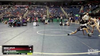 1A 113 lbs Cons. Round 1 - Brody Wolfe, Polk County vs Caleb Saldana, Uwharrie Charter Academy