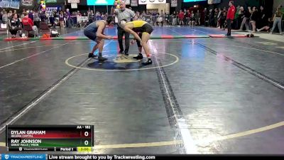 AA - 182 lbs Champ. Round 1 - Dylan Graham, Helena Capital vs Ray Johnson, Great Falls / MSDB