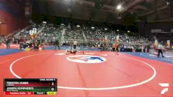 4A-152 lbs Cons. Round 3 - Joseph Humpherys, Kelly Walsh vs Trenten Hubbs, Laramie