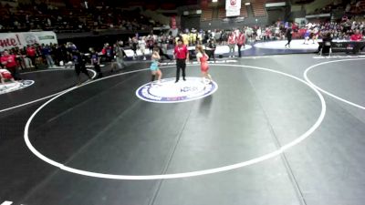 110 lbs Tessa Fortenbaugh, OCWA - Orange County Wrestling Association vs Patsey Rose Gilliard, KCWA - Kern County Wrestling Association