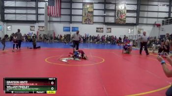 60 lbs Champ. Round 2 - Grayson Hintz, Williamsburg Wrestling Club vs William Findley, North Carolina Wrestling Factory