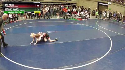 52 lbs Round 1 - Cullen Eller, Sanderson Wrestling Academy vs Jax Ross, Cedar Jr. Wrestling