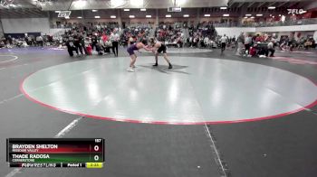 157 lbs Cons. Round 6 - Brayden Shelton, Missouri Valley vs Thade Radosa, Cornerstone