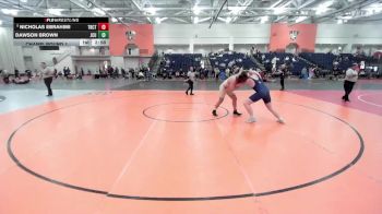 285 lbs Champ. Round 1 - Nicholas Ebrahimi, Trinity (CT) vs Dawson Brown, John Carroll