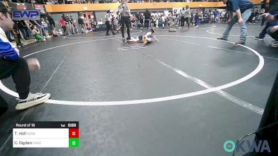 58 lbs Round Of 16 - Truett Hall, Husky Wrestling Club vs Colt Ogden, Choctaw Ironman Youth Wrestling