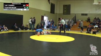 89 lbs Cons. Round 2 - Jay T Farrell, Spring Hills Wrestling vs Clayton Miller, USA Gold