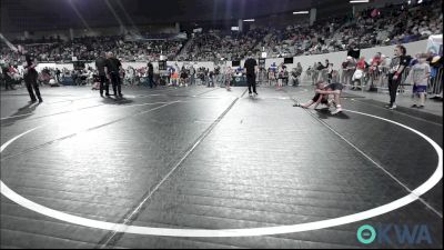 62 lbs Consi Of 8 #2 - Sawyer Law, Morrison Takedown Club vs Summer Jones, Cowboy Wrestling Club