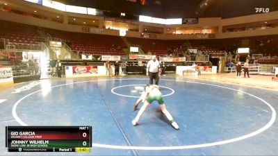 83 lbs Semifinal - Johnny Wilhelm, Show Low Jr High School vs Gio Garcia, Valiant College Prep