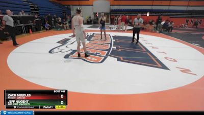 165 lbs Semifinal - Zach Needles, Messiah College vs Jeff Nugent, Elmhurst University