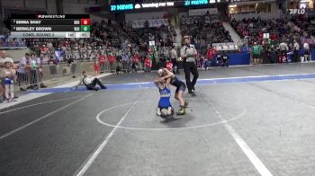 55 lbs Cons. Round 3 - Emma Shay, Neodesha vs Berkley Brown, Bluestem