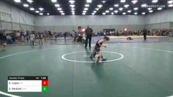 58 lbs Quarterfinal - Aaron Lopez, Red Wave Wrestling vs Dalton Perkins, Scrap Yard Training