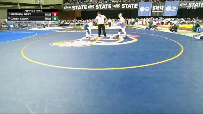 Boys 1B/2B 157 Champ. Round 2 - Matthew Gray, Goldendale vs Casen Clark, Tonasket