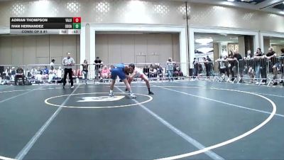 138 lbs Consi Of 8 #1 - Adrian Thompson, Valhala WC vs Ivan Hernandez, Socal Grappling