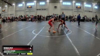 76 lbs Round 1 (10 Team) - Byron Rice, Rambler WC vs Jaxton Coyer, Neighborhood